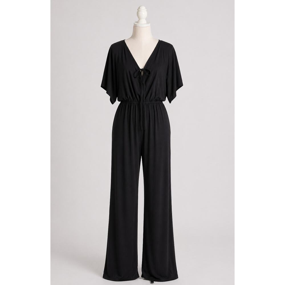 Koh Koh| Black Jumpsuit Pantsuit One Piece
